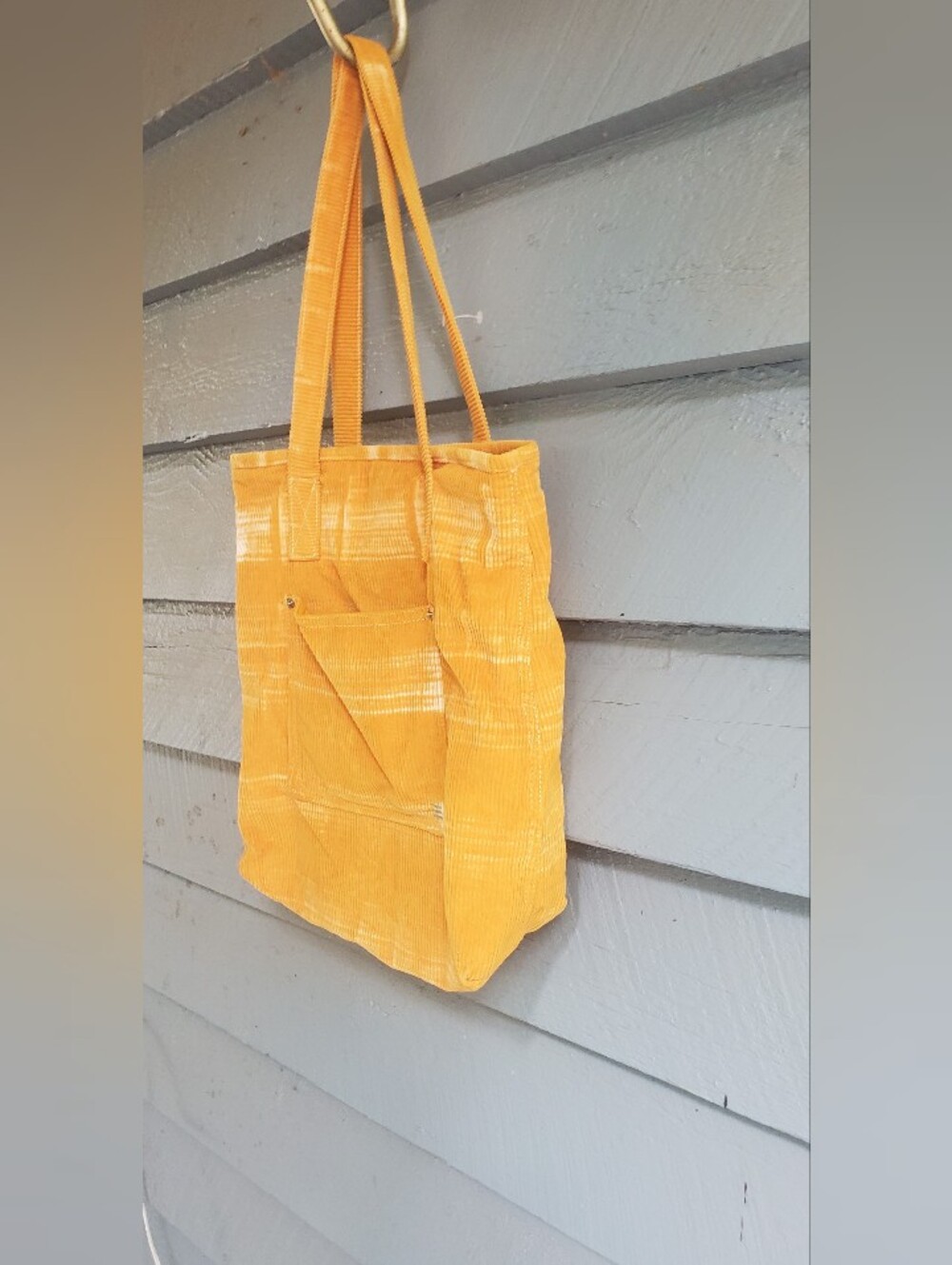 Urban Outfitters Yellow Corduroy Tote Bag - Picture 3 of 5